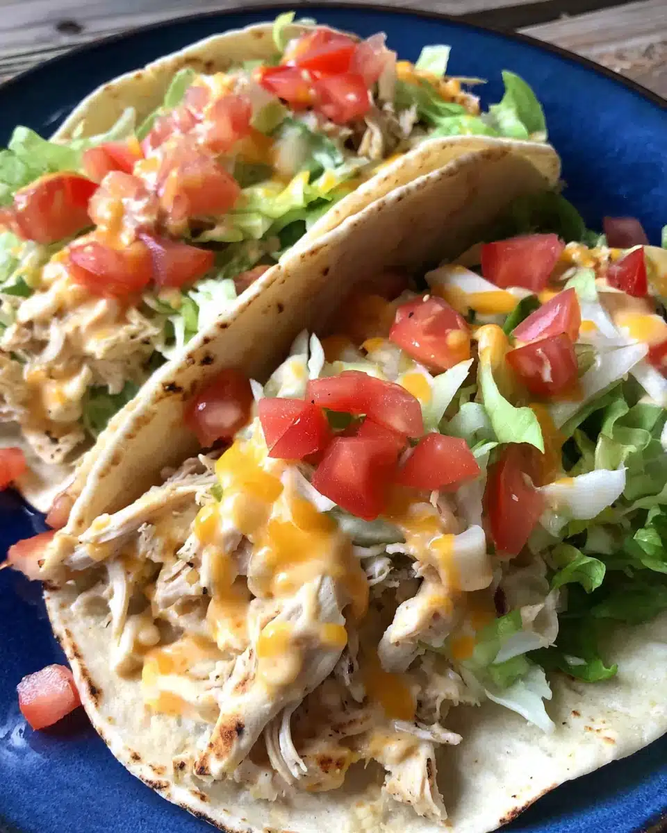 Slow Cooker Queso Chicken Tacos: A Simple Delight