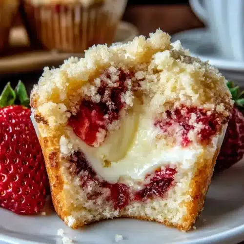 Strawberry cream cheese pie (no-bake) with fresh strawberries and creamy filling
