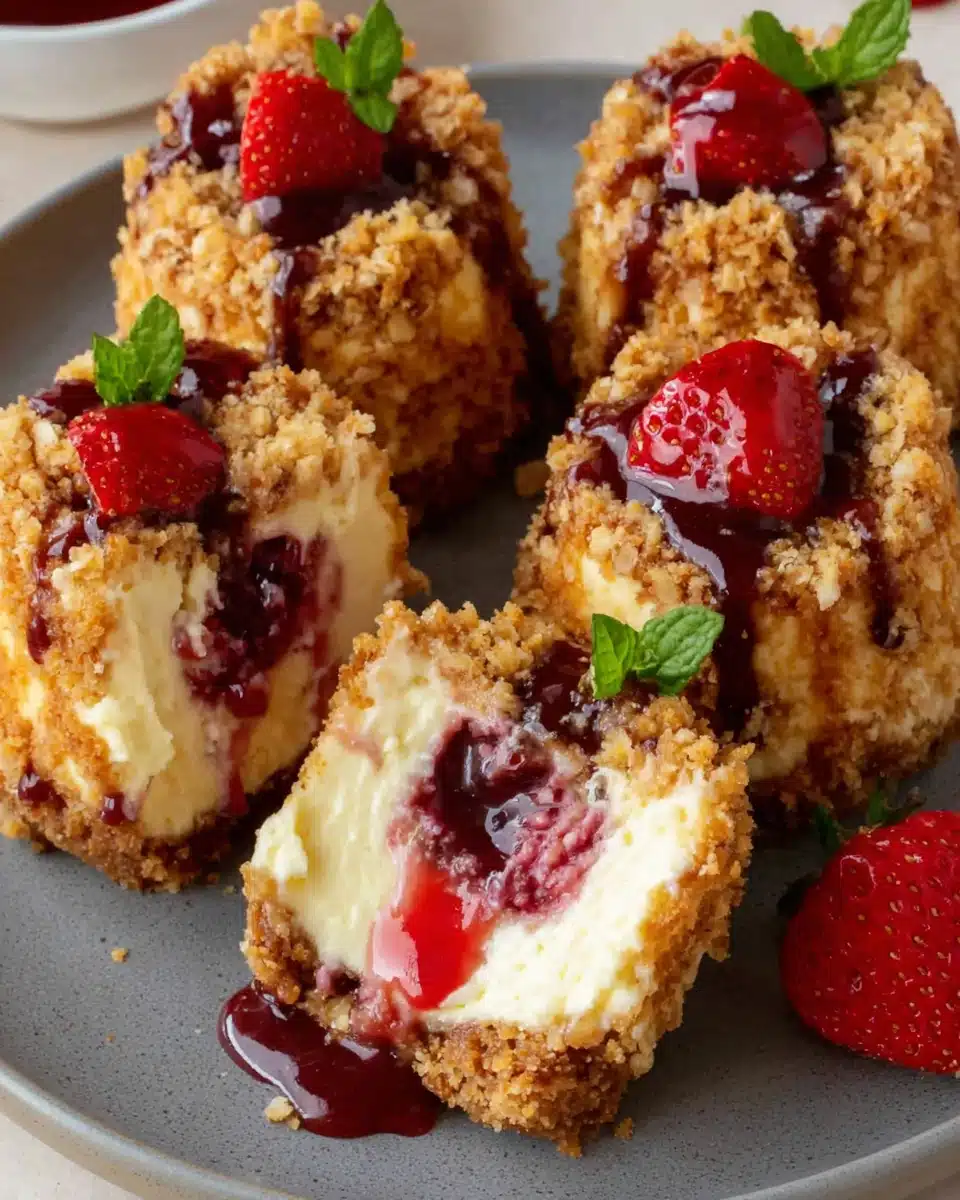 Delicious Strawberry Crunch Cheesecake Bites You’ll Love