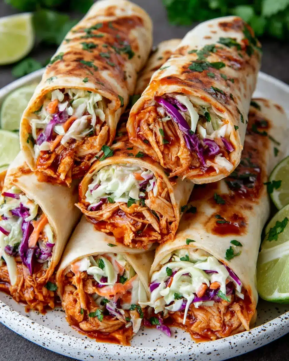 BBQ Chicken Coleslaw Wraps: Deliciously Easy and Flavorful