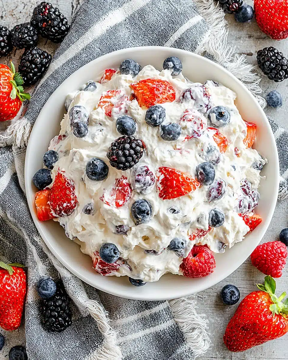 Berry Cheesecake Salad: A Delightfully Creamy Treat