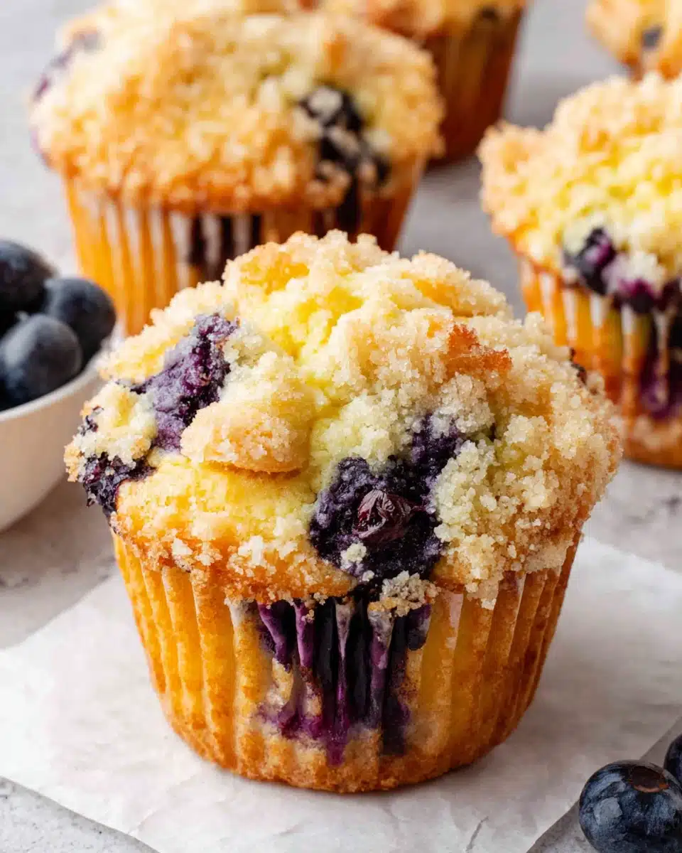 Moist Flavorful Blueberry Muffins That Delight