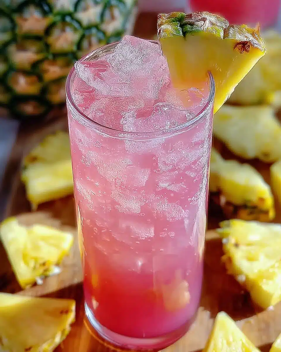 Pineapple Pink Lemonade Party Drink: A Refreshingly Fun Beverage