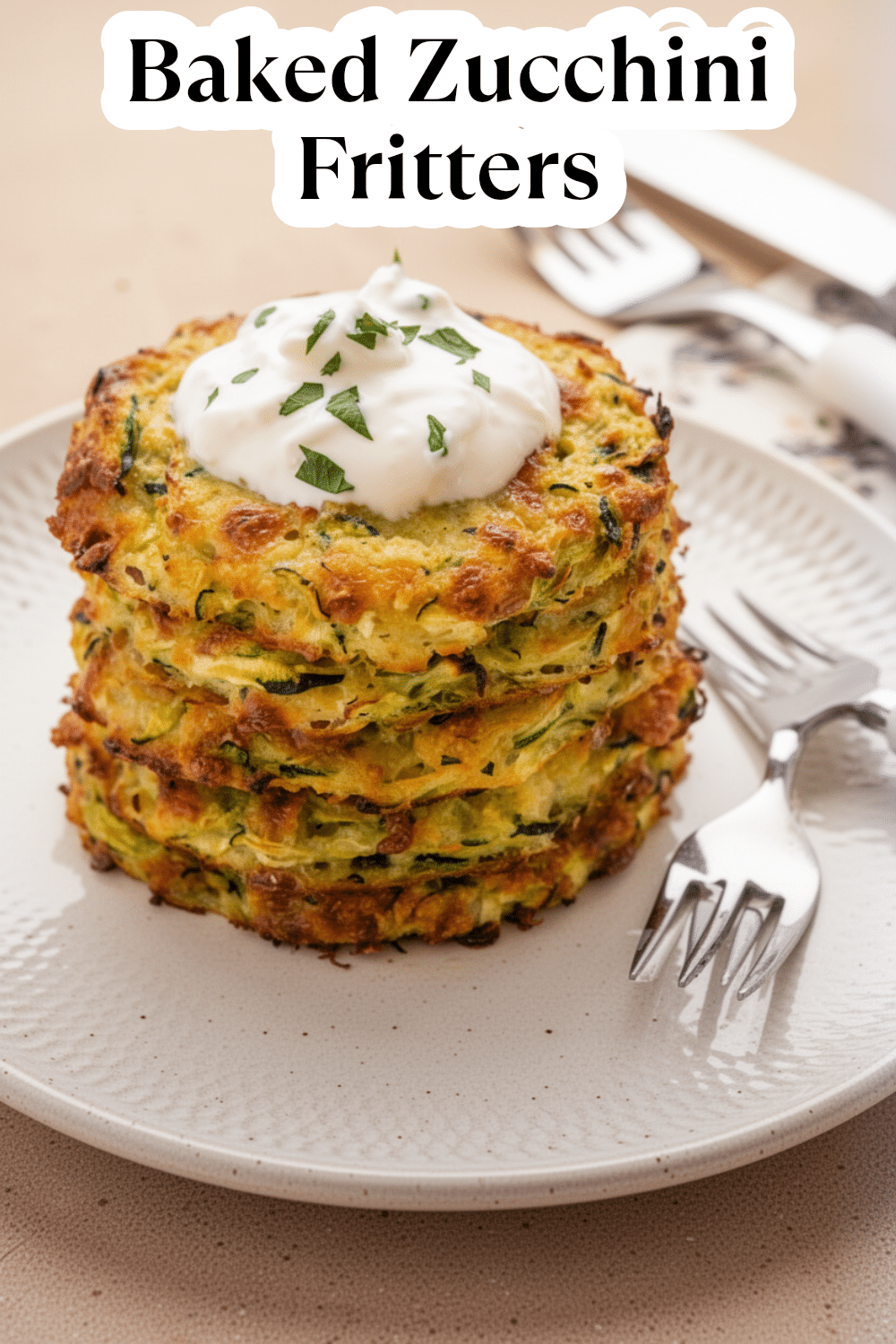 baked zucchini fritters