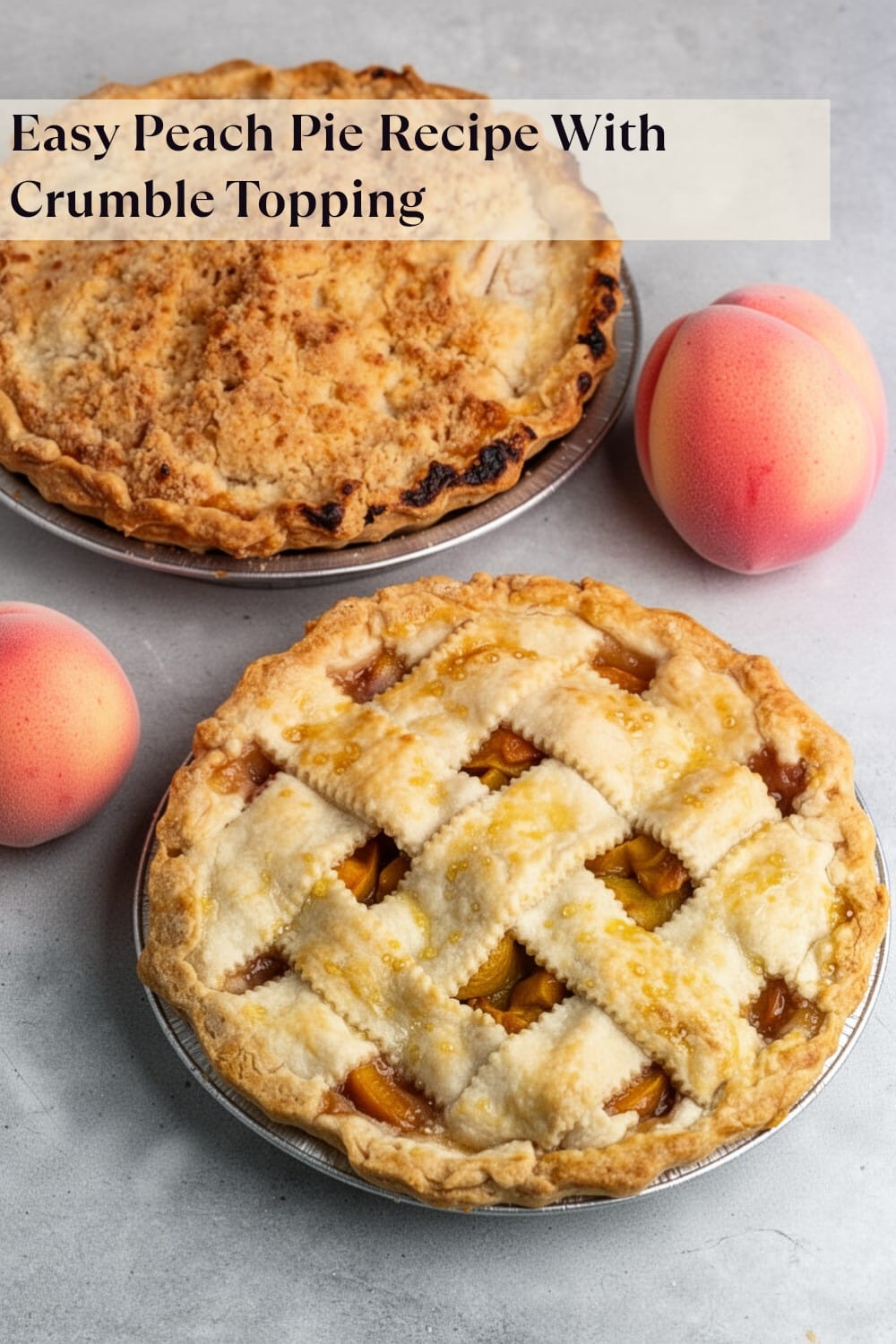 best peach pie recipe with crumble topping