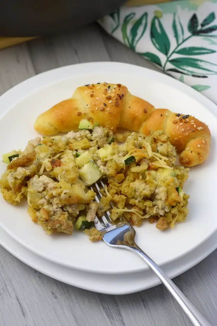 Delicious Chicken Zucchini & Stuffing Mix Casserole