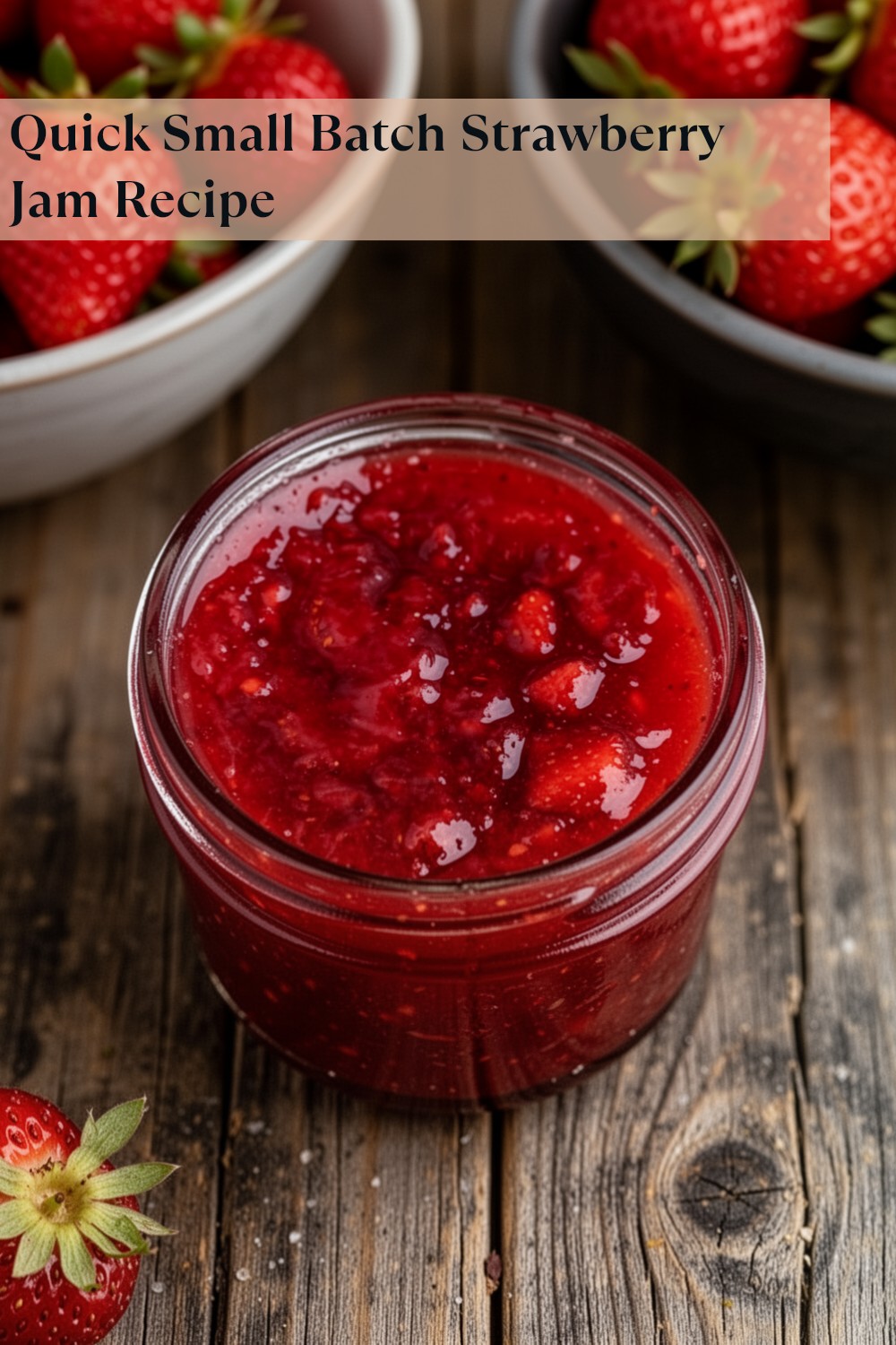 Easy Small Batch Strawberry Jam: A Delicious Treat 1 easy small batch strawberry jam