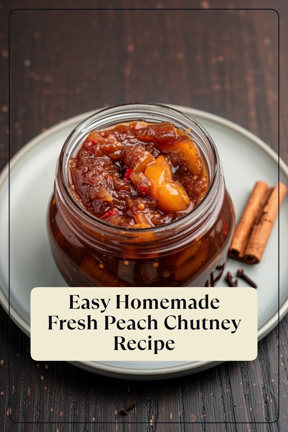 fresh peach chutney
