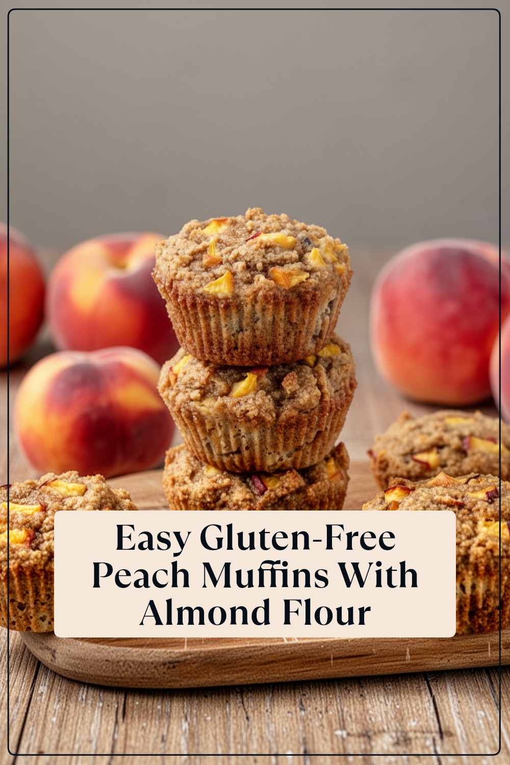gluten-free peach muffins