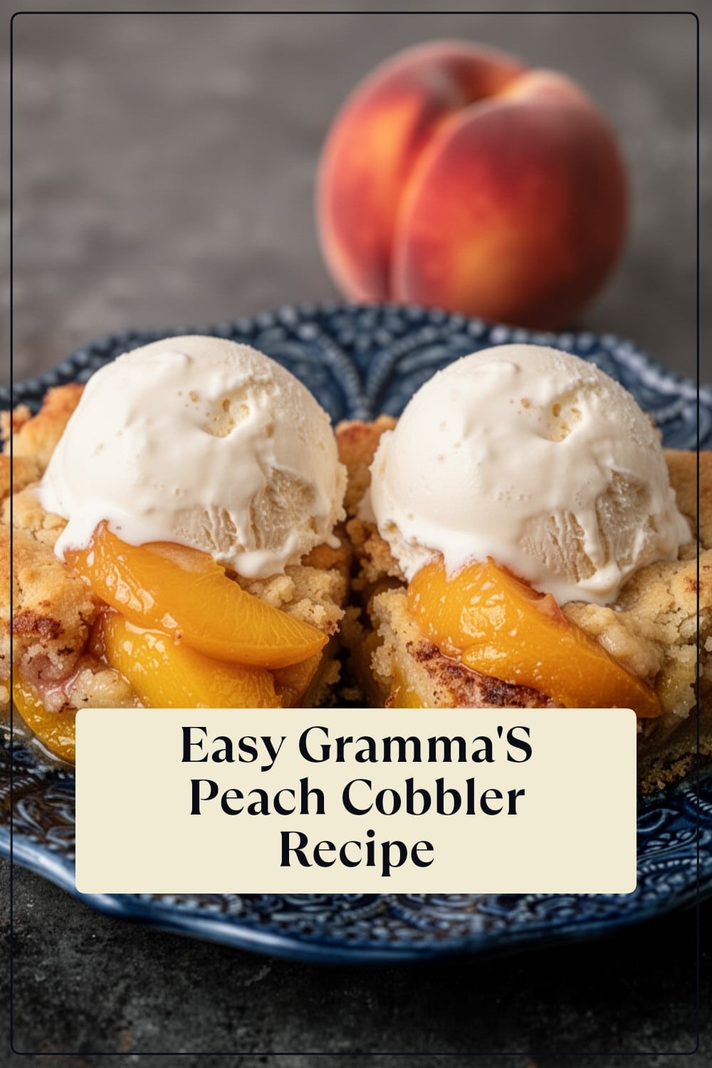 gramma's peach cobbler recipe