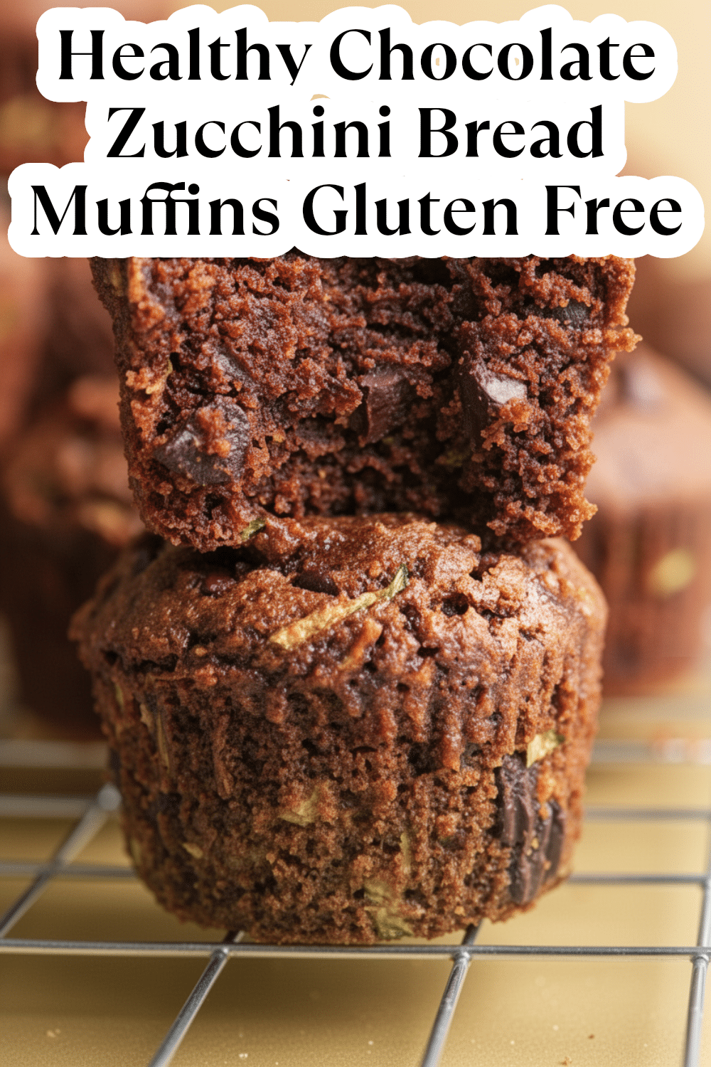 healthy chocolate zucchini bread muffins gluten free