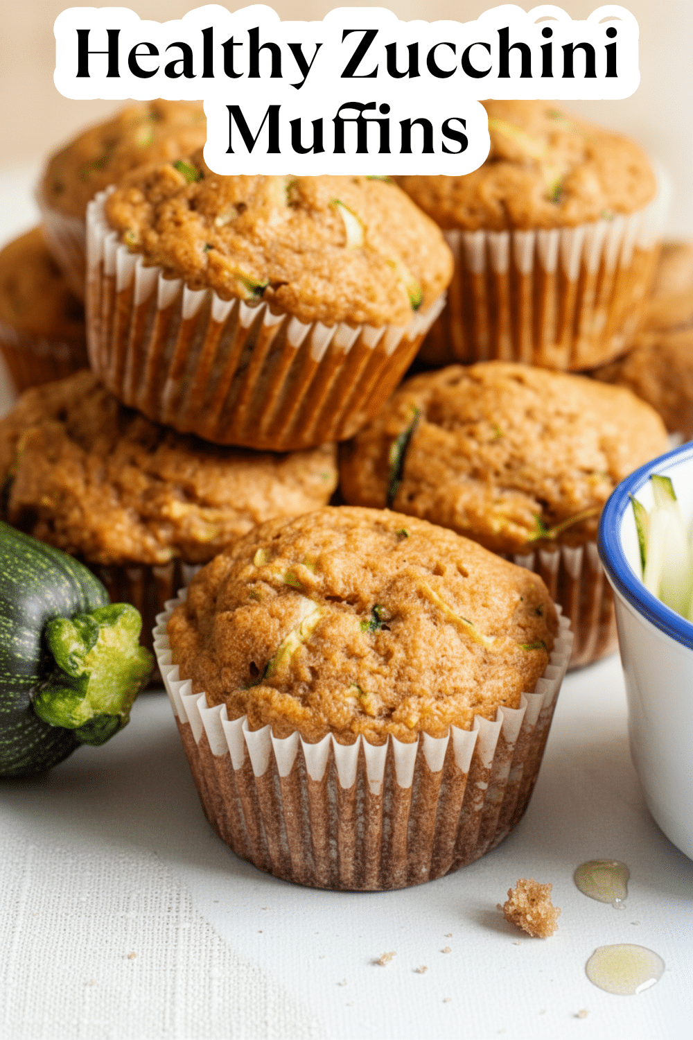 healthy zucchini muffins