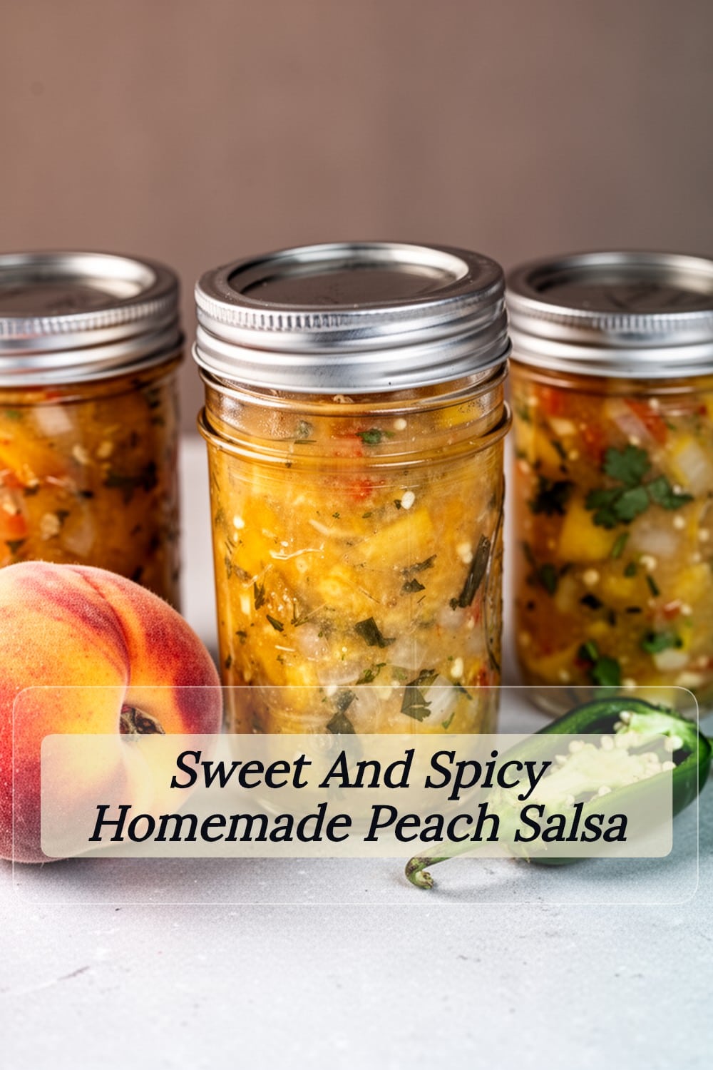 homemade peach salsa