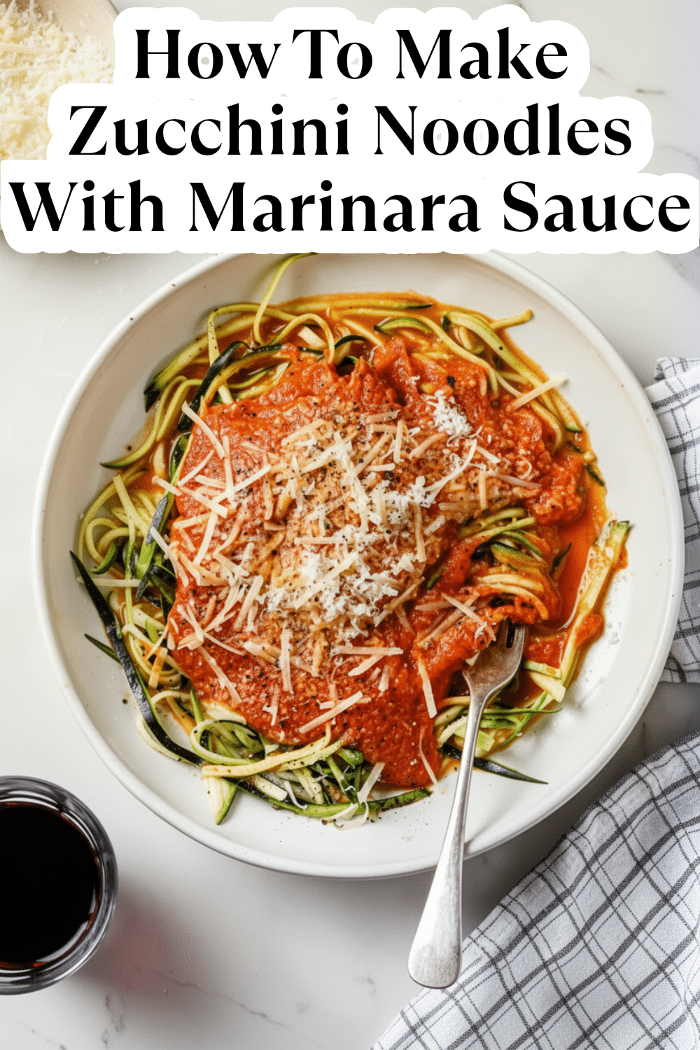 how to make zucchini noodles with marinara sauce