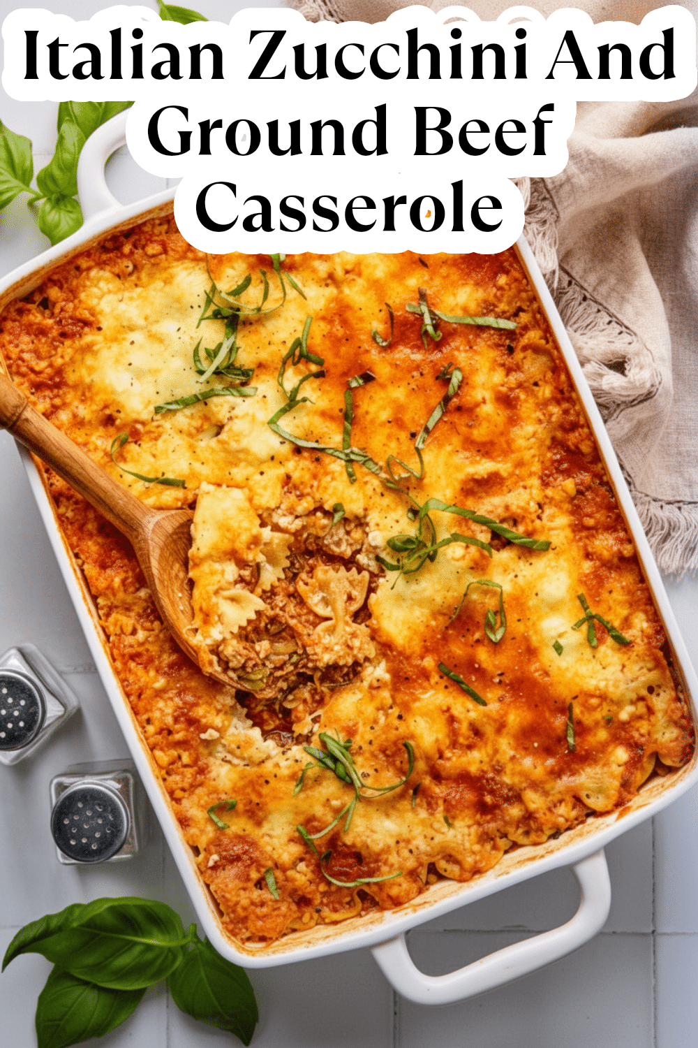 italian zucchini and ground beef casserole