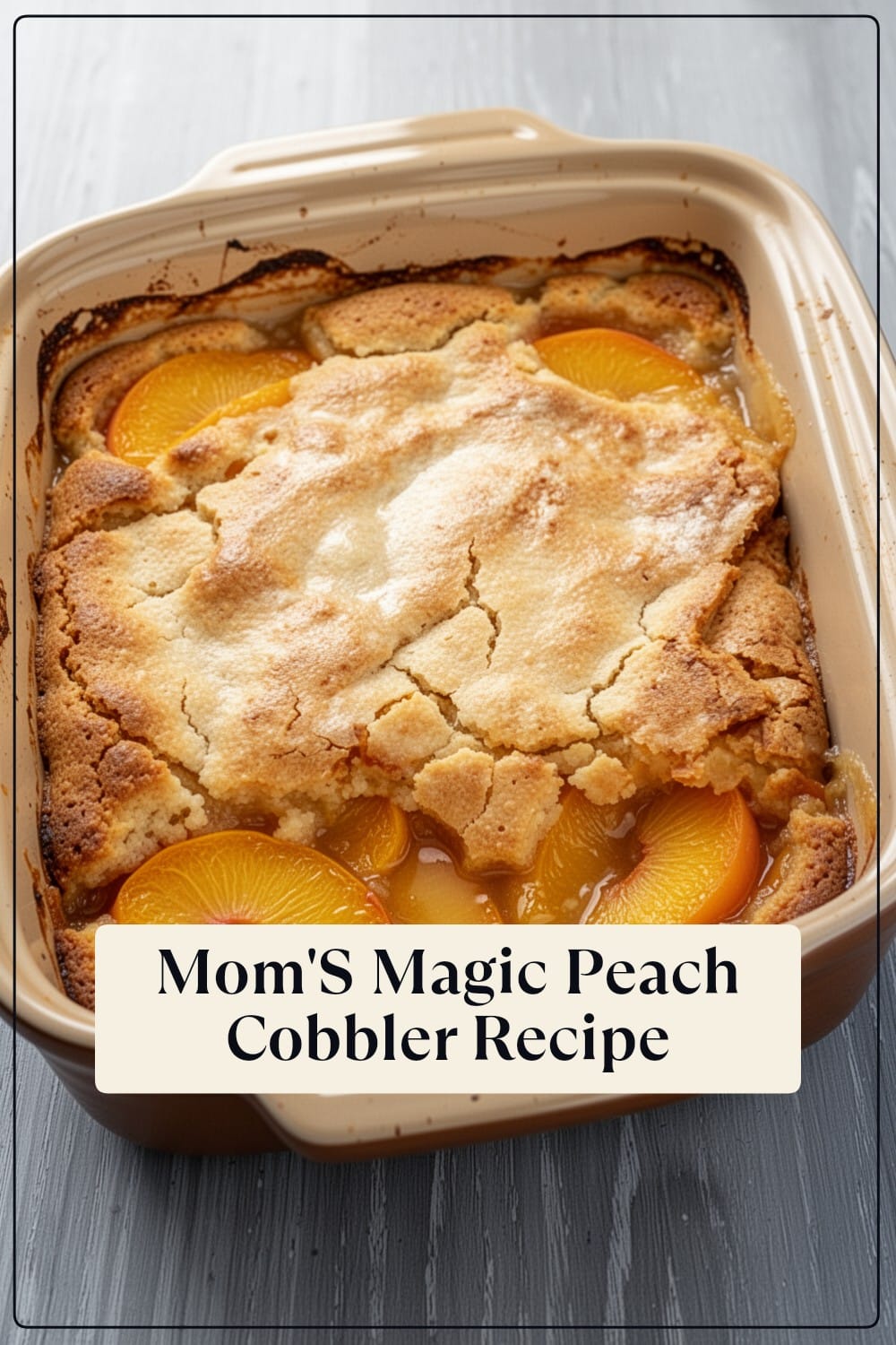 mom's magic peach cobbler recipe