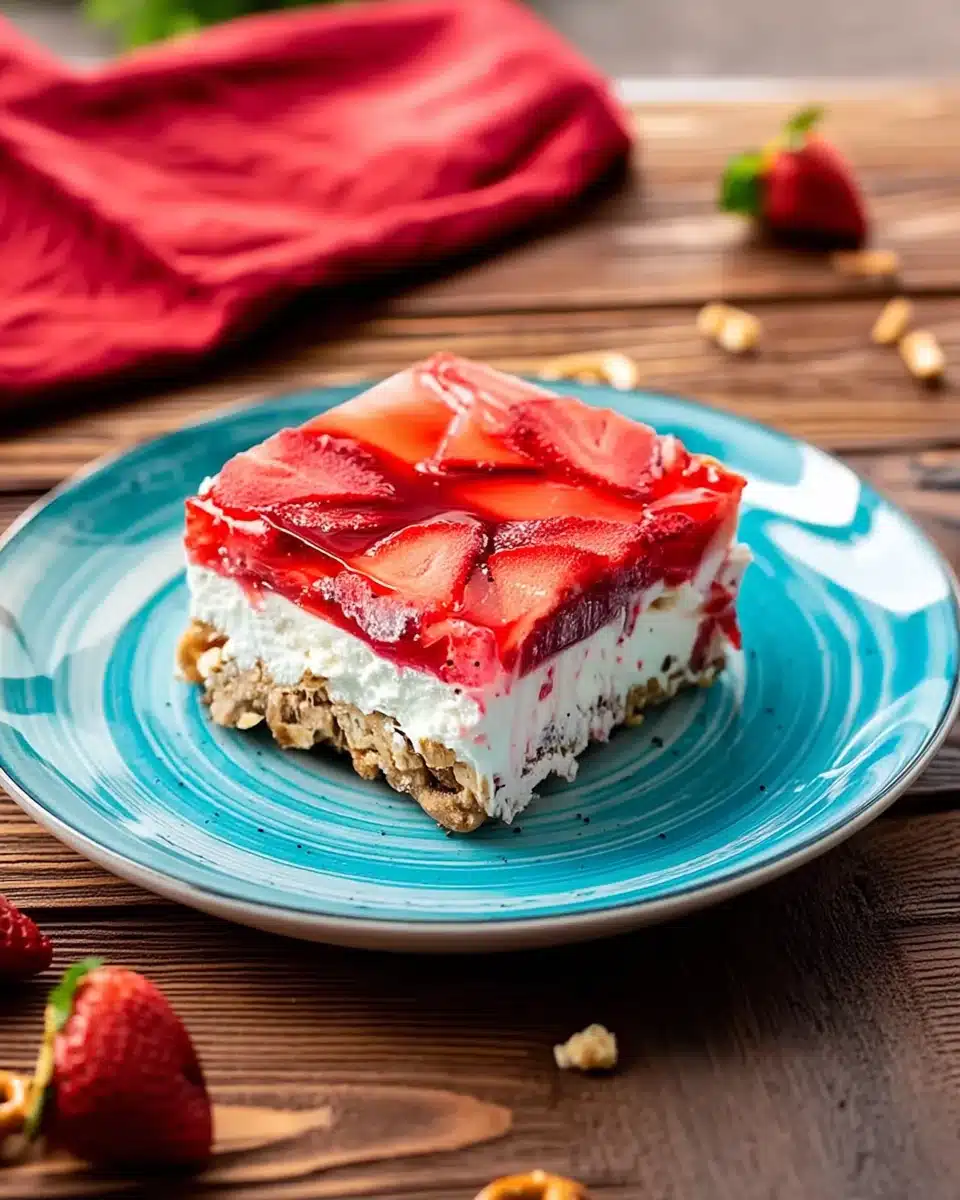 No Bake Strawberry Pretzel Salad: A Delightful Treat
