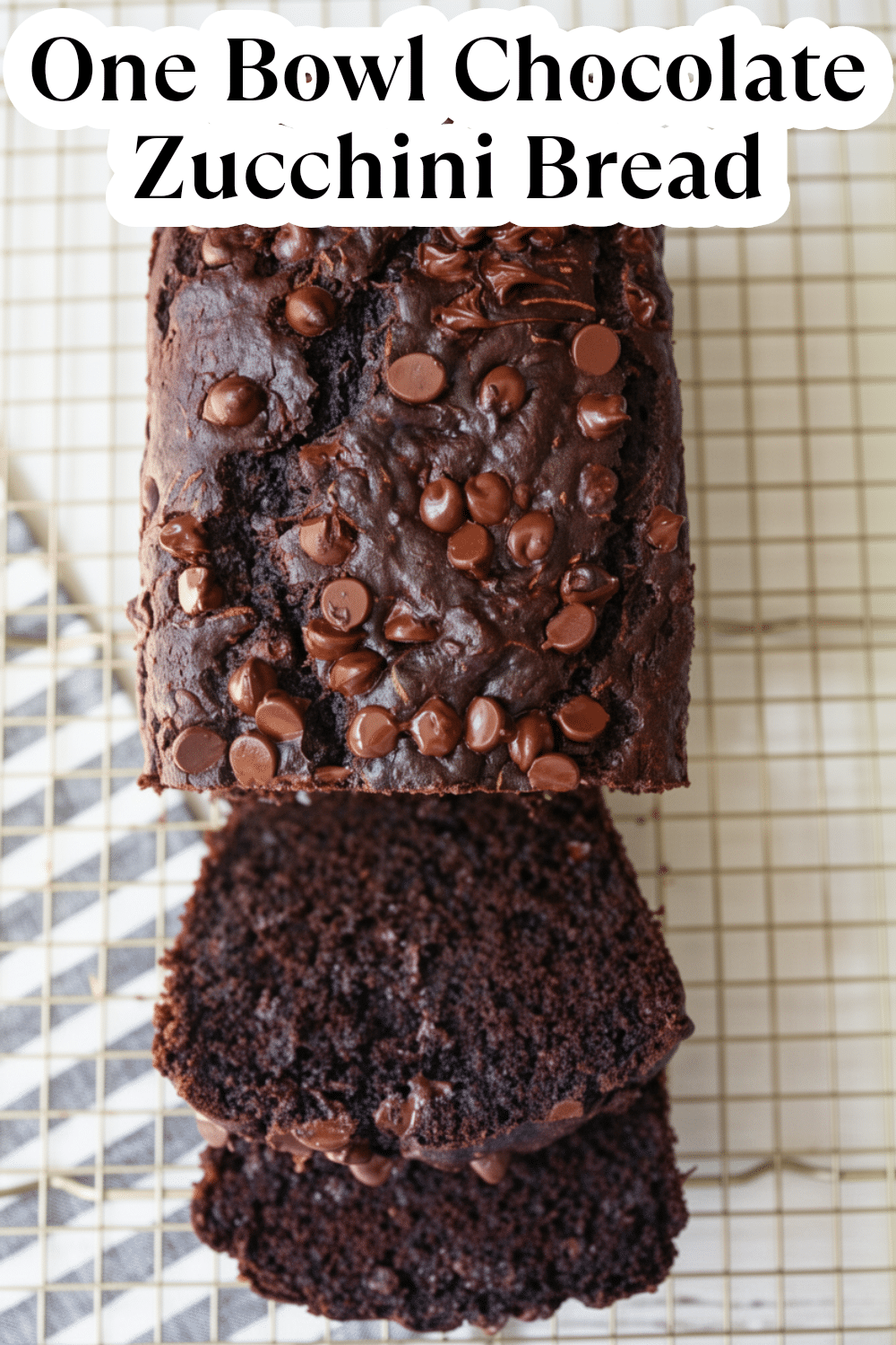 one bowl chocolate zucchini bread