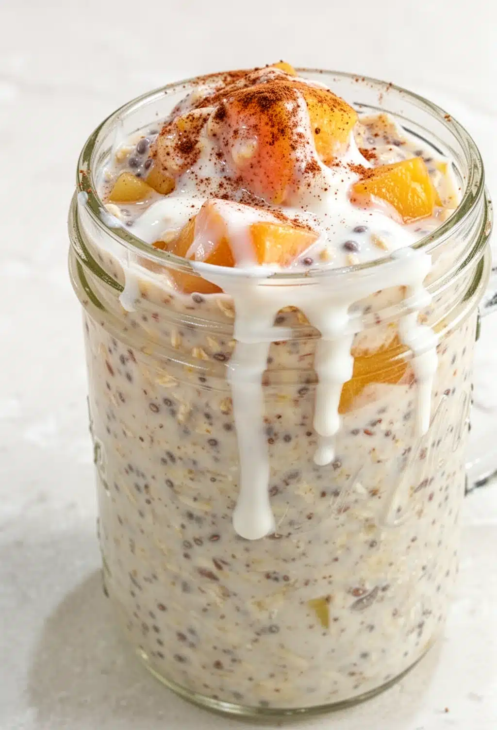 Delicious Overnight Peach Cobbler Oatmeal for Easy Mornings