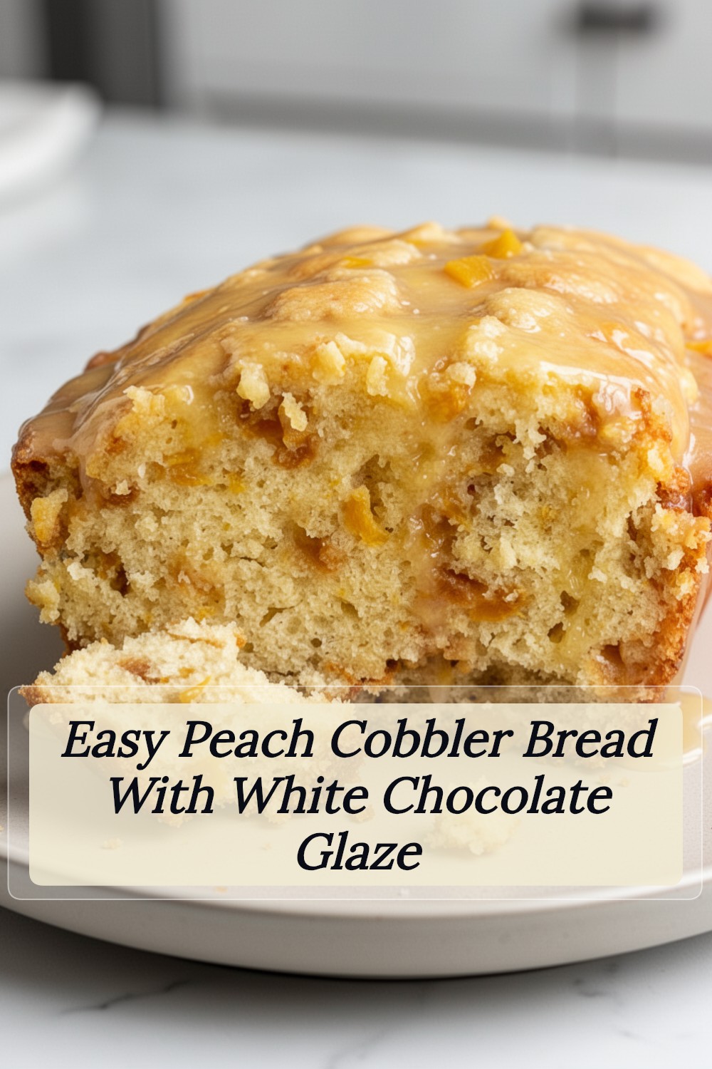 peach cobbler bread