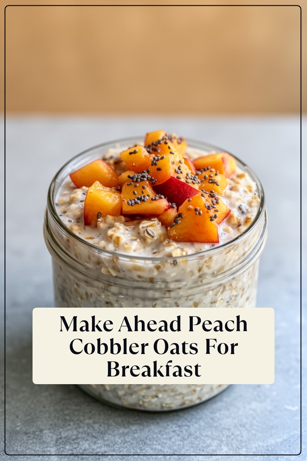 peach cobbler oats