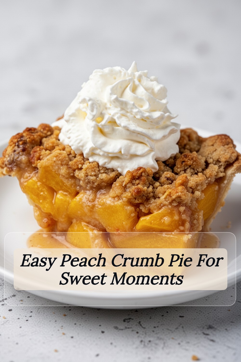 peach crumb pie