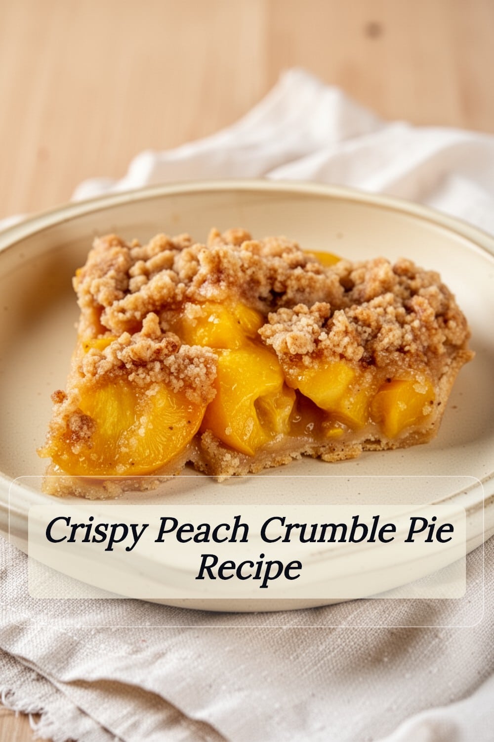 peach crumble pie