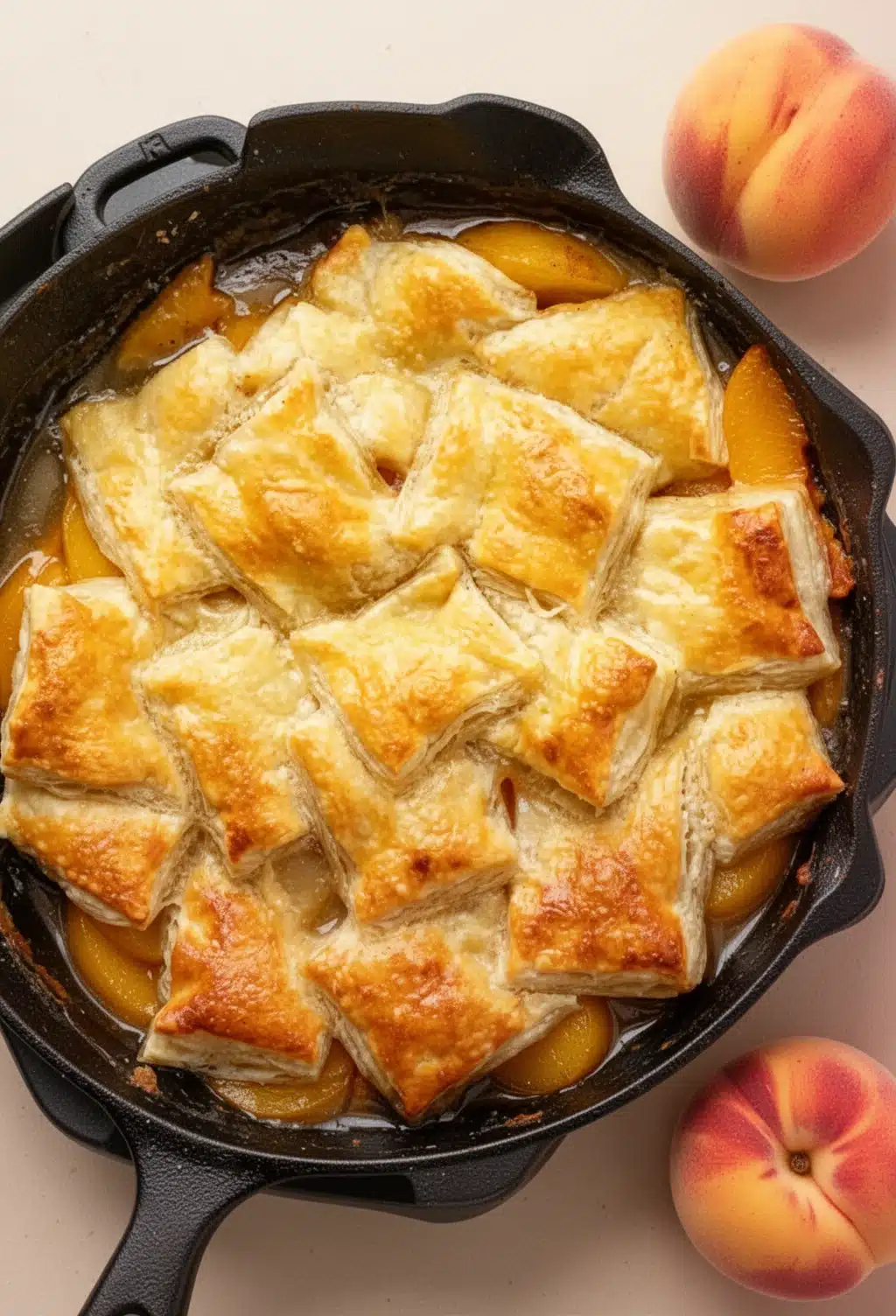Delicious Peach Puff Pastry Bake: A Sweet Treat