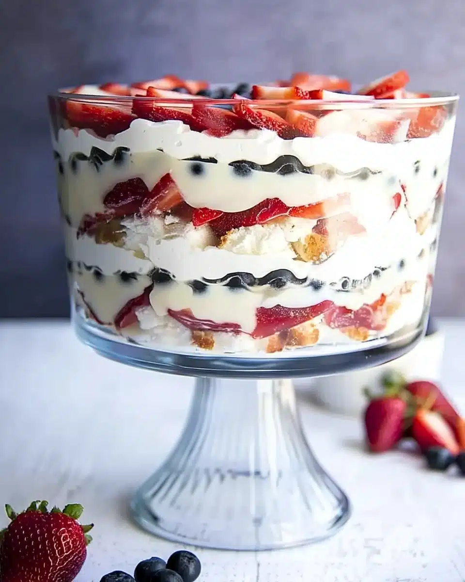 Red White and Blue Trifle in a Jar: A Festive Delight