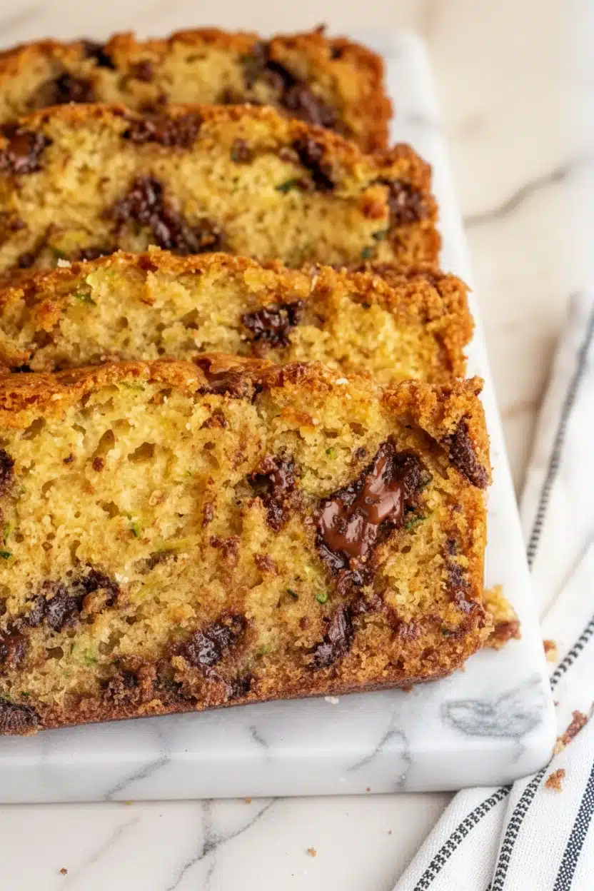 Soft, Tender Zucchini Bread with Melty Chocolate: Irresistibly Delicious