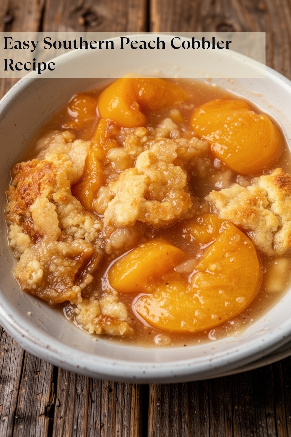 southern peach cobbler