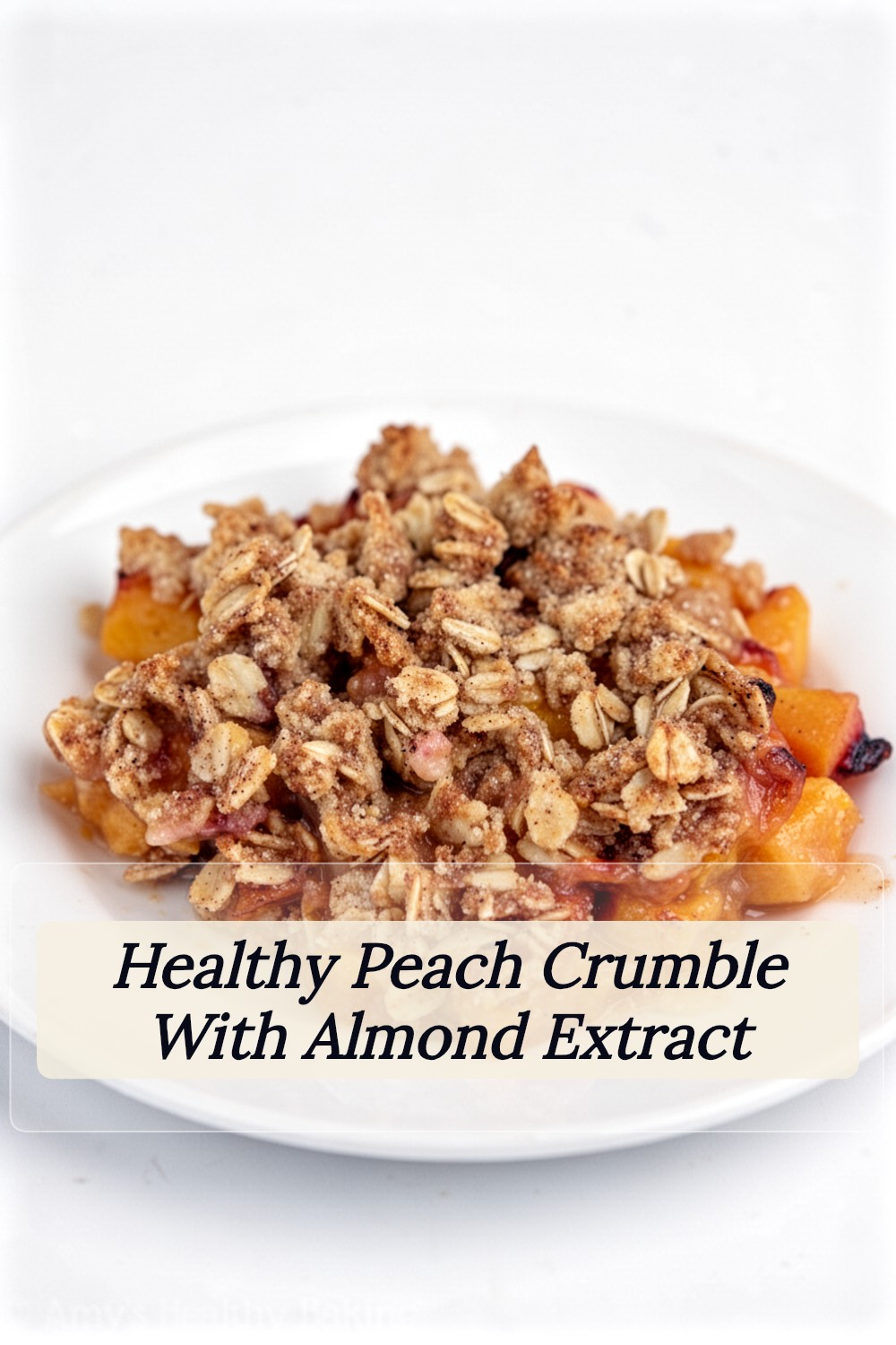 the ultimate healthy peach crumble