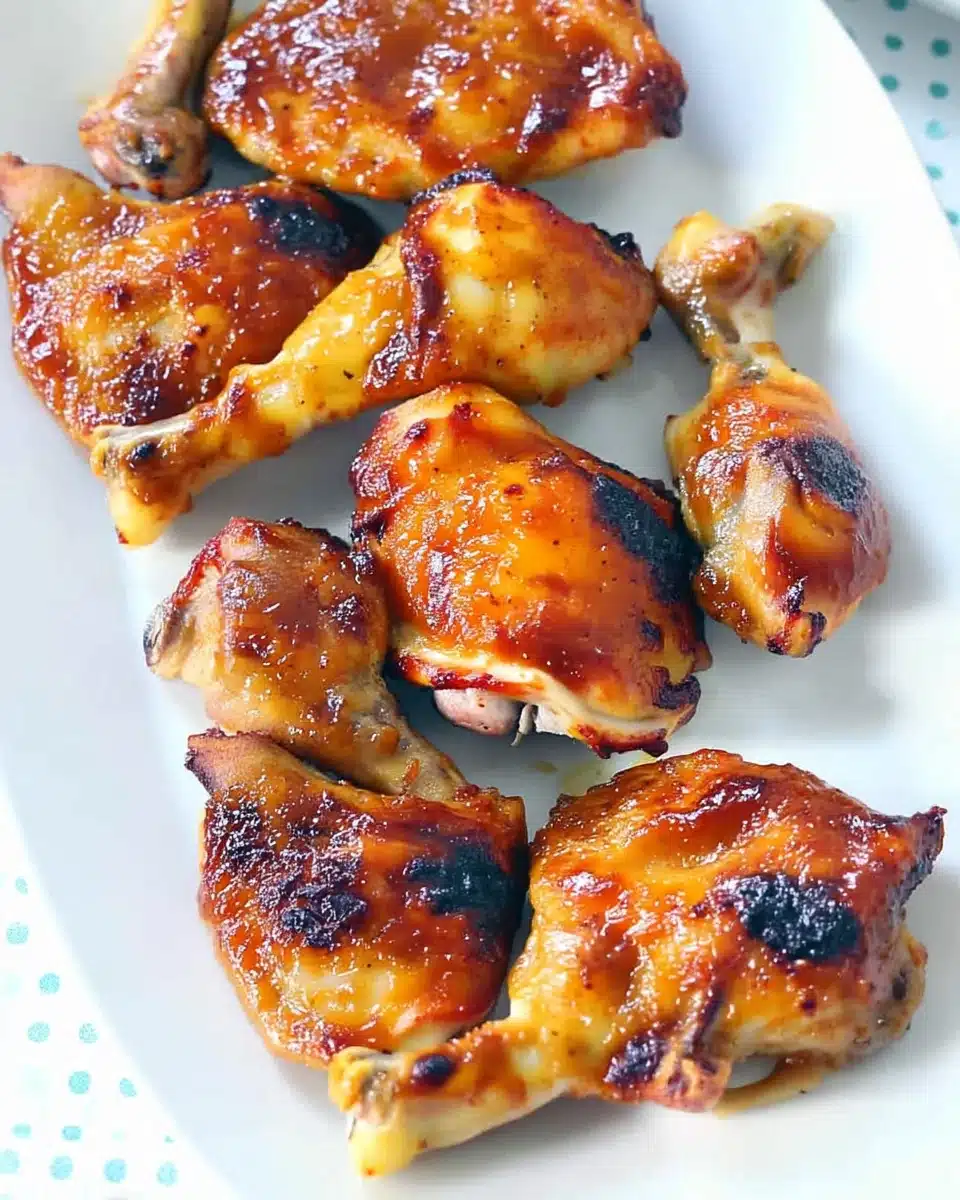 Two Ingredient Crispy Oven Baked BBQ Chicken: Deliciously Easy!