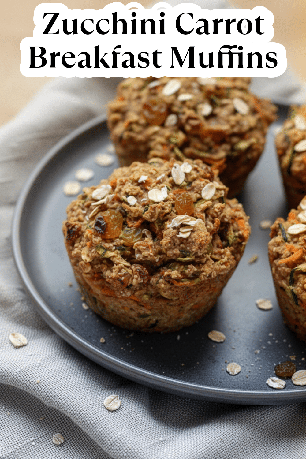 zucchini carrot breakfast muffins