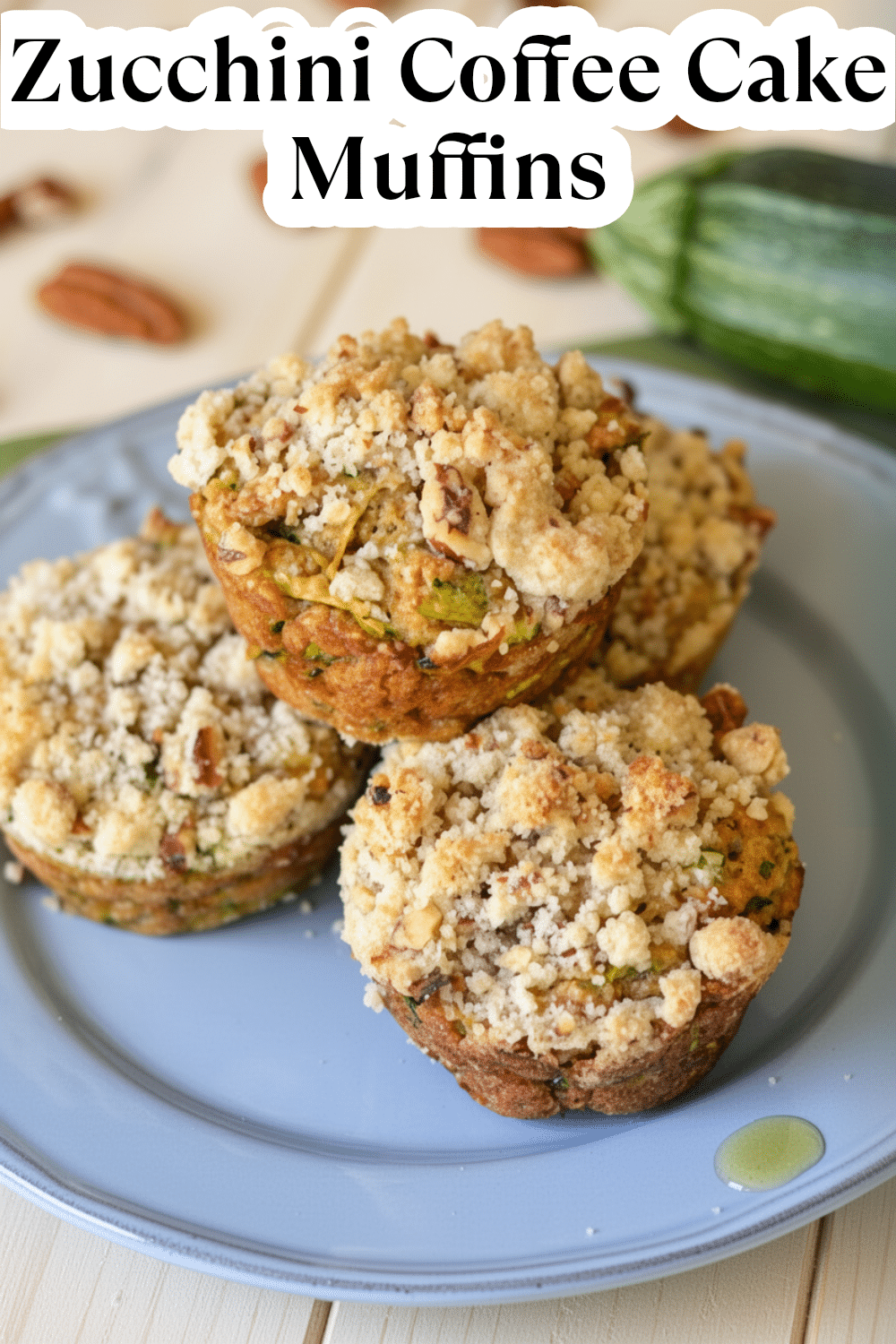 zucchini coffee cake muffins