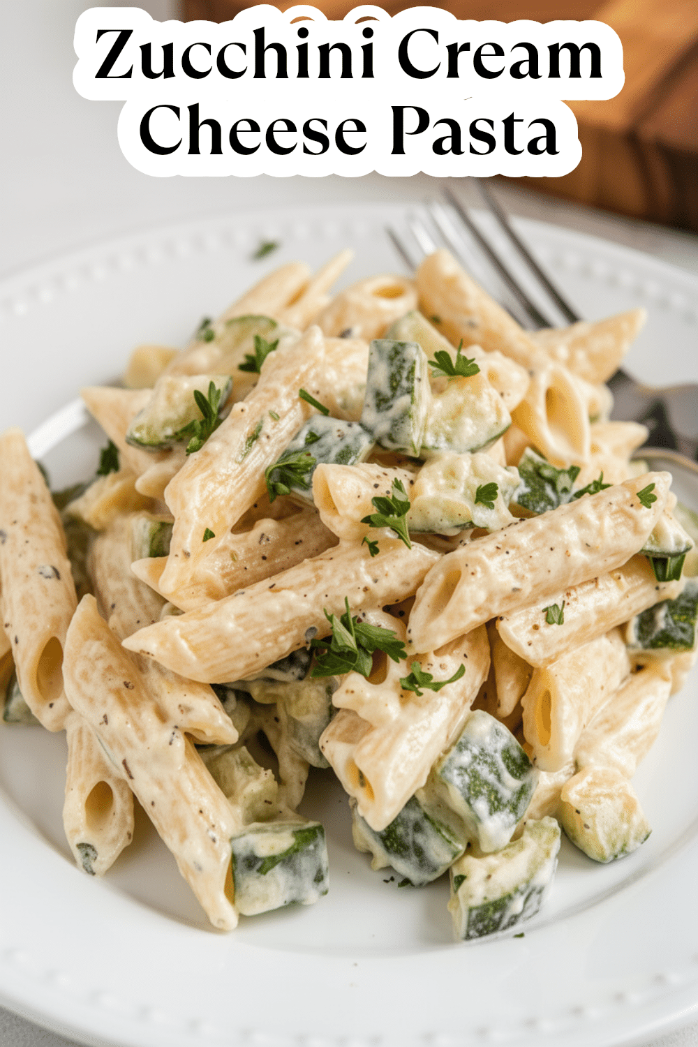 zucchini cream cheese pasta