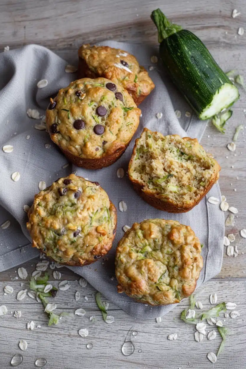 Zucchini Oat Greek Yogurt Muffins: A Wholesome Delight