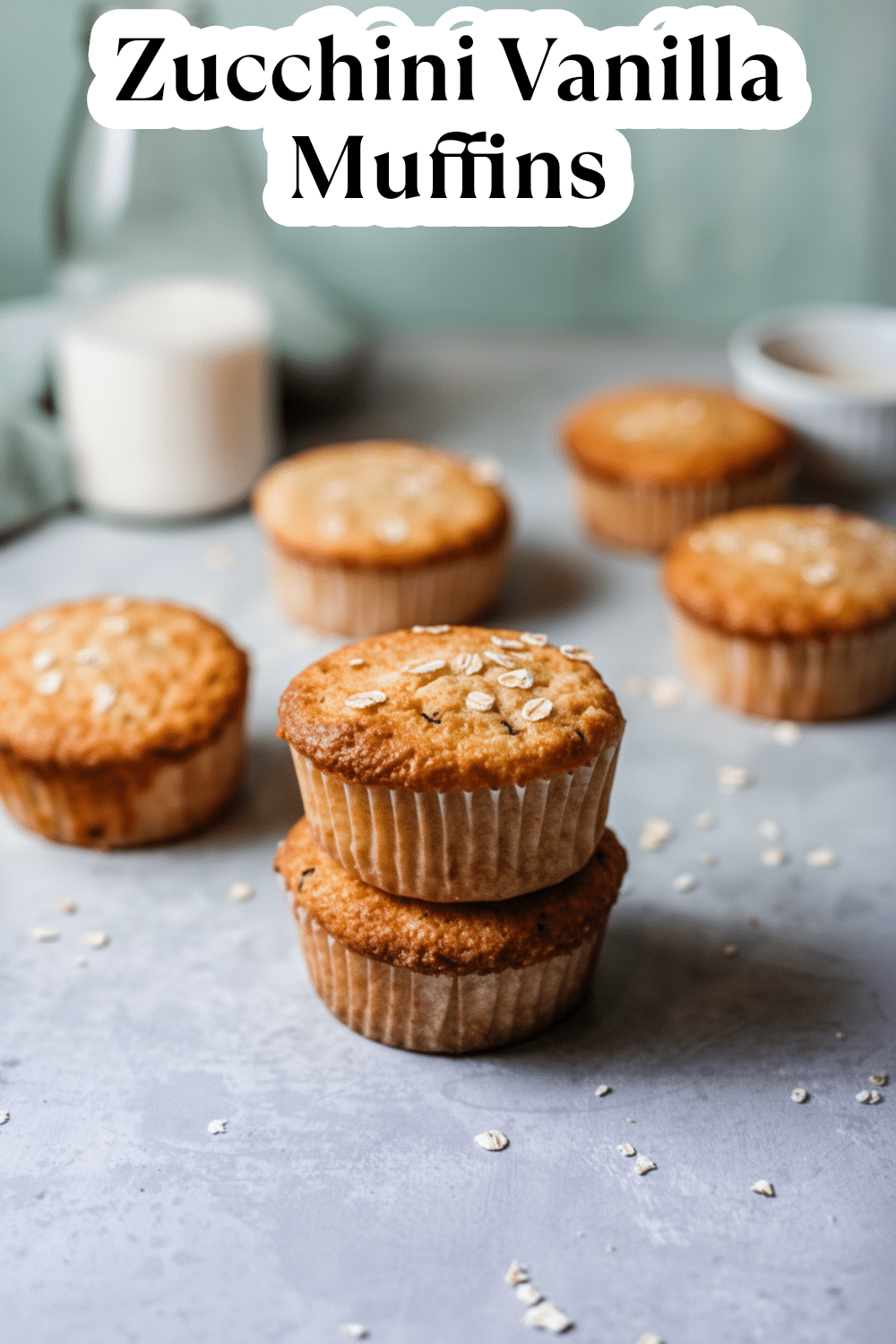 zucchini vanilla muffins