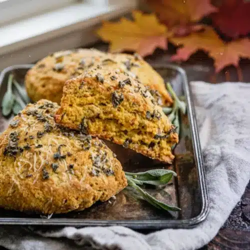 Autumn Scone Recipes: Delightfully Savory Treats 1 Autumn scone recipes: savory pumpkin sage scones with parmesan and fresh sage