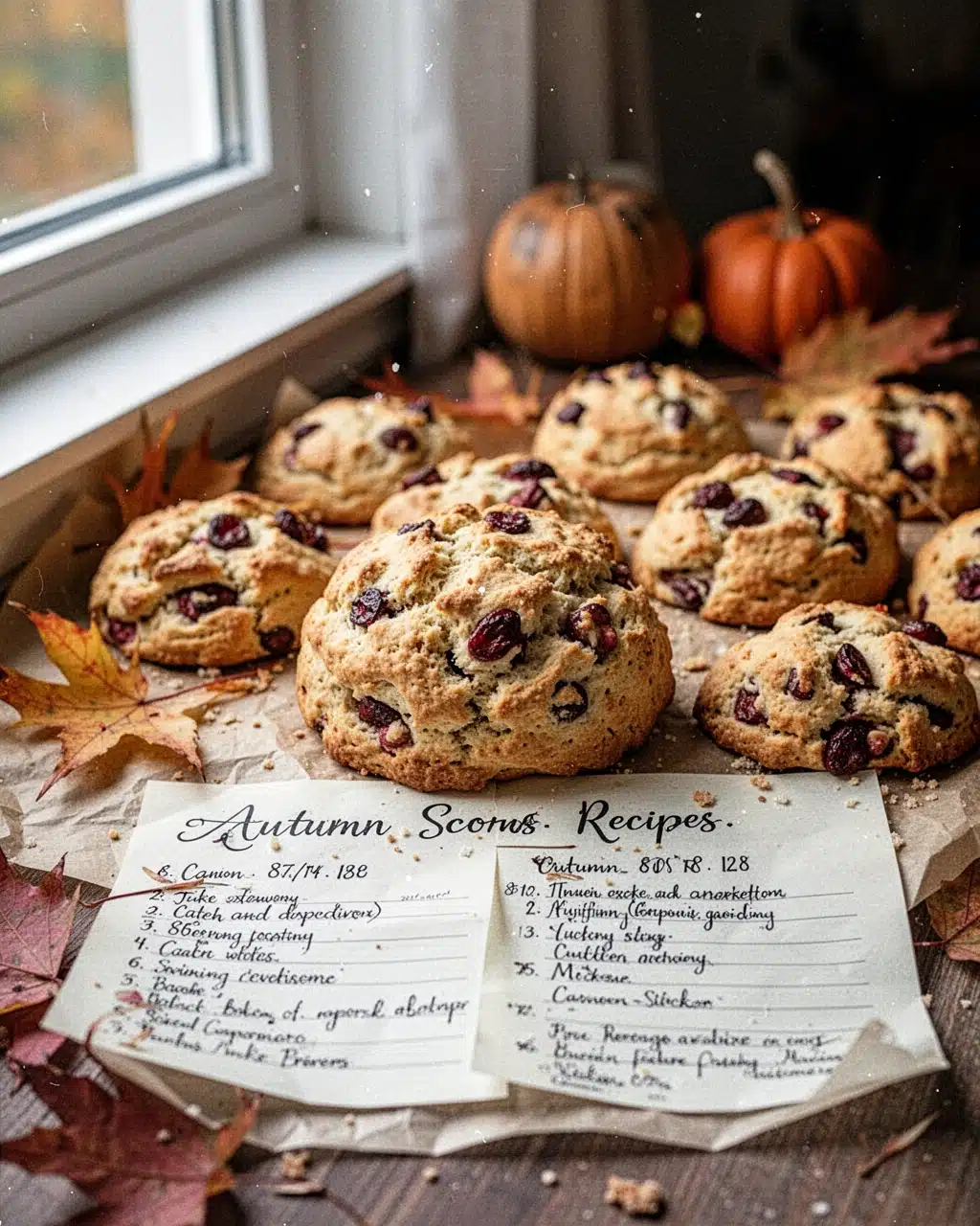 Autumn Pumpkin Sage Scones with Parmesan Autumn scone recipes: savory pumpkin sage scones with parmesan