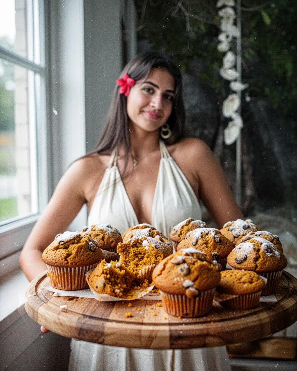 Delicious Bakery Pumpkin Muffins with Streusel Topping Bakery pumpkin muffins with streusel topping and chocolate chips