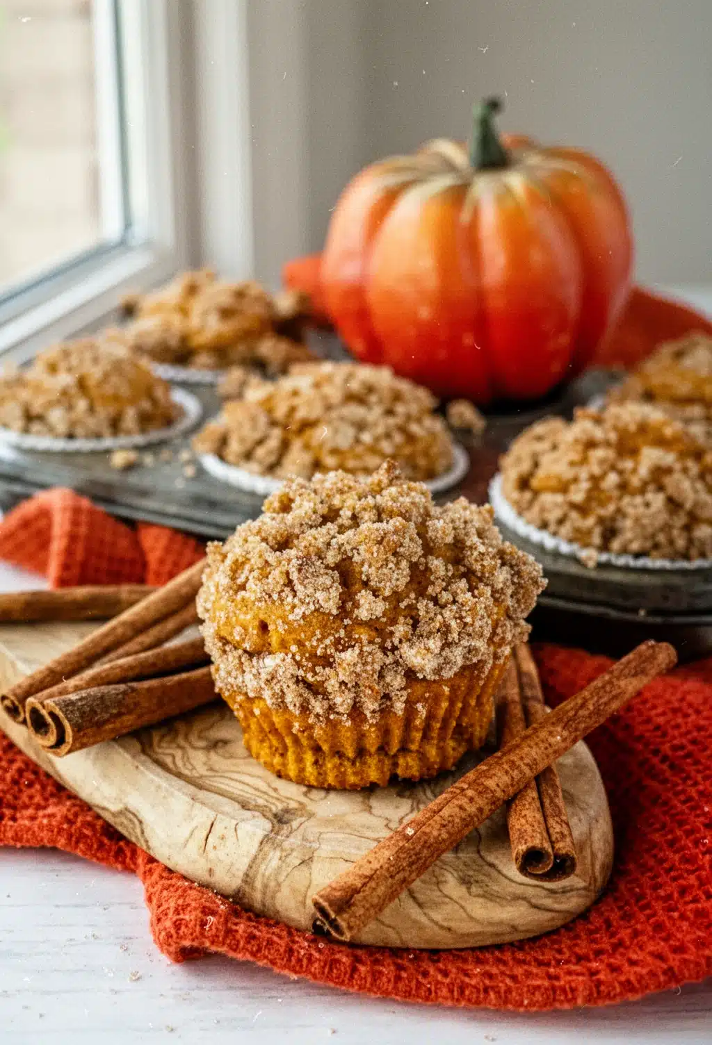 Best Sugar-Free Pumpkin Muffins with Cinnamon Streusel Sugar-free pumpkin muffins with cinnamon streusel topping and pumpkin spice decor
