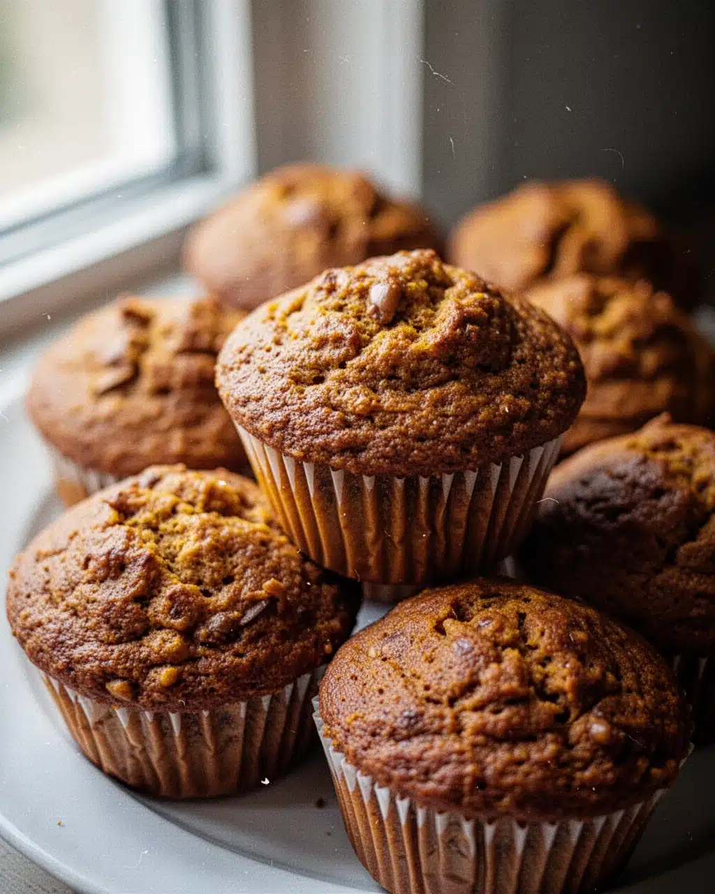 Delicious Cake Mix Pumpkin Muffins with Warm Spices Moist cake mix pumpkin muffins with golden-brown tops and warm spices