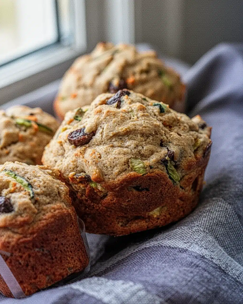 Carrot Cake Spelt Flour Muffins with Carrots and Apple Carrot cake spelt flour muffins with grated carrots and apple, golden-brown, fresh-baked