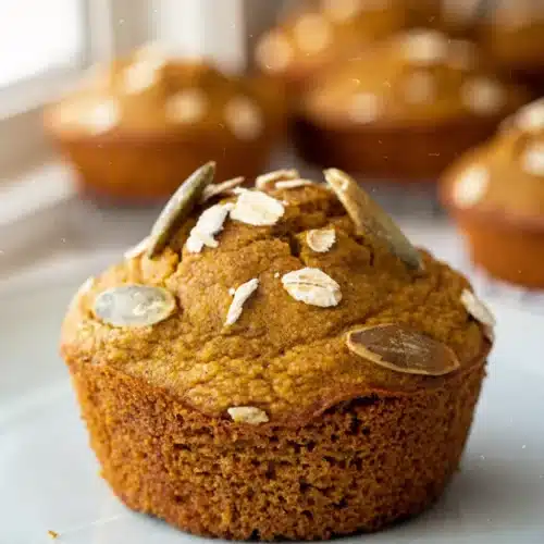 Gluten Free Pumpkin Muffins Oat Flour: A Delicious Delight 1 Gluten free pumpkin muffins oat flour topped with seeds and oats